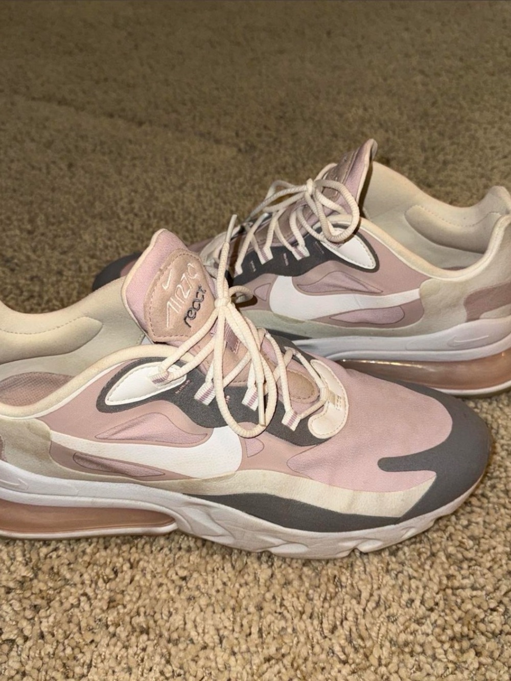 Nike Women’s Pink and Gray Air Max Style Sneakers